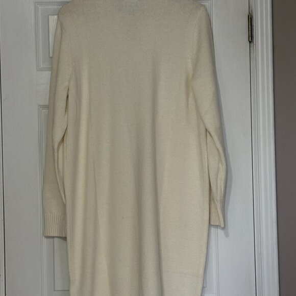 Women's Long Sleeve Half Zip Lands End Sweater Dress (Lg) - Picture 4 of 4
